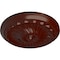 Ekena Millwork Flower Spiral Ceiling Medallion (Fits Canopies up to 2"), 12 1/4"OD x 2 1/4"P, Brushed Mahogany CM12FLBMF - alternate 6